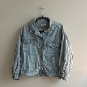 Light Wash Cropped Denim Jacket